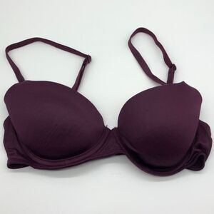 PINK Victoria’s Secret Wear Everywhere Lined Bra Purple Eggplant 32C